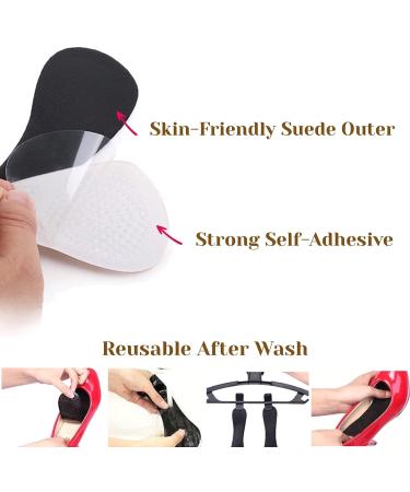 CB 4 Pairs Arch Support Insoles Silicone Gel - Shock Absorption for Women's High Heel Shoes - Nude & Black Style A - Buy Online on GoSupps.com