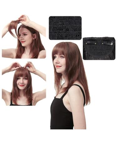 PMELCXD Pony Hairpiece | Real Hair Clip-In Fringe Extensions | 100% Human Hair | Dark Brown #6 | 5.5 (14cm) | 9g - Buy Online on GoSupps.com