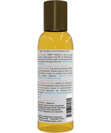 OKAY Pure Naturals Vitamin E Oil for Hair Skin & Nail 2 Ounce 0.06 kg - Buy Online on GoSupps.com