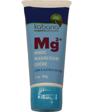 Magic Magnesium Cream | Pain Management | Muscle Relaxation | Soy & Corn & Gluten & Fragrance Free | Organic Ingredients | Mg | 3 Ounce Tube