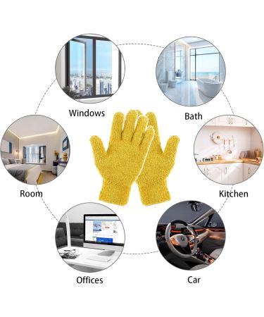TSHAOUN Microfiber Dust Gloves - 3 Pairs Reusable Cleaning Gloves for Home Garden Car & More - Buy Online on GoSupps.com