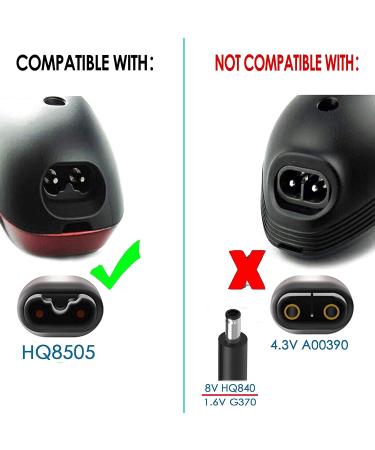 HQ8505 Shaver Charger Cord for Philips Norelco Electric Shavers - Replacement Power Adapter for 7000, 5000, 3000, 9000 Series - Buy Online on GoSupps.com