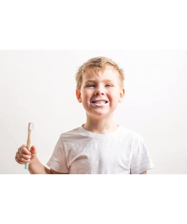 Geordinary Nanokids 4-Pack Bamboo Toothbrushes for Children - Eco-Friendly Soft & Sensitive - Sustainable Dental Care Set - Buy Online on GoSupps.com