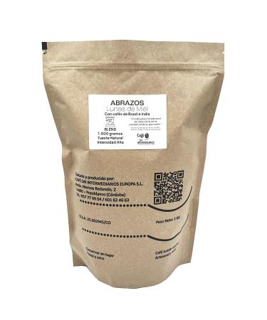 CAFE SIN INTERMEDIARIOS - Brazilian Coffee - Abrazos for Espresso Machine 1 Kg - Roasted weekly - Ground on dispatch - Medium flavor intensity - Ideal for Hazelnut Coffee or Cappuccino