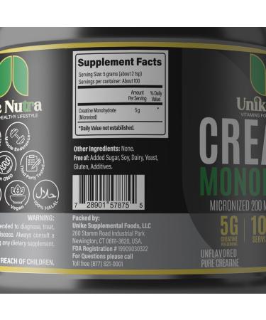 Buy Pure Micronized Creatine Monohydrate Powder | Enhance Muscle Mass & Performance | Halal Kosher Vegan Keto Friendly | Unflavored - Shop Internationally - Buy Online on GoSupps.com