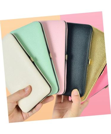 Minkissy Tweezers Storage Box | Pink Leather Case for Eyebrow & Makeup Tools | Fall Prevention Container 18x9.8cm - Buy Online on GoSupps.com