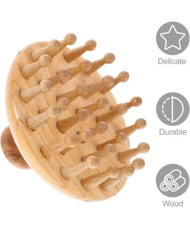 Division Wood Scalp Massage Comb - Relaxation Shampoo Scrubber Brush & Multifunctional Hair Tool - Buy Online on GoSupps.com