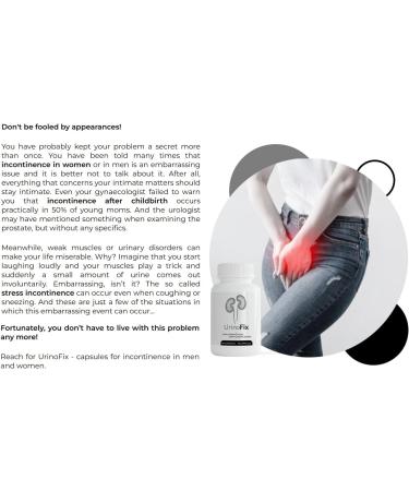 Urinofix (240 Capsules) - Effective Solution for Urinary Incontinence | Healthy Urinary Tract Support - Buy Online on GoSupps.com