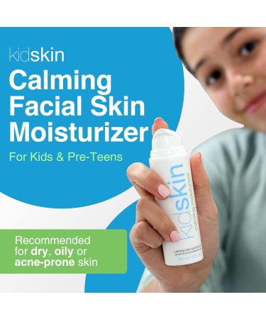 Kidskin Calming Moisturizer | 60ml Facial Lotion for Dry Skin | Gentle Kids Lotion with White Tea Extract - Buy Online on GoSupps.com