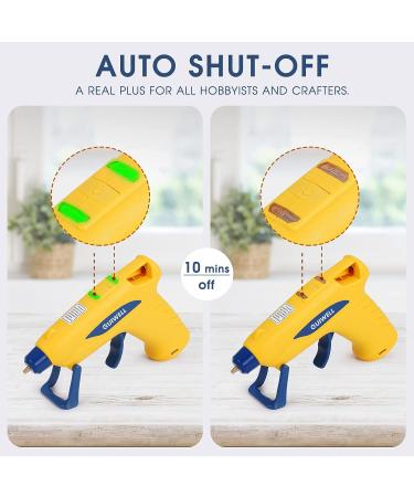 QUIWELL Cordless Hot Glue Gun Kit with 30 Glue Sticks - USB Rechargeable & Auto Shut Off for Quick Repairs and DIY Crafts - Buy Online on GoSupps.com