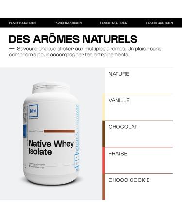 Isolat De Whey Native - 1kg Chocolat - Lait Fran ais - Jusqu' 85% de prot ines par dose - Whey Protein - Musculation - Prise de Masse Musculaire | Nutrimuscle Chocolat 1 Kg (Lot de 1) - Buy Online on GoSupps.com