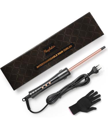 Shop Haglater Mini Lockenstab 9mm - Fast Heating Ceramic Curling Iron for Small Curls | Adjustable 80-230 | Includes Glove | International Shipping Available - Buy Online on GoSupps.com