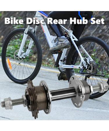 Universal Bike Rear Wheel Hub 36 Holes 14T Solid Axle Metal Disc Set | Fits V-brake, Holding Brake, BMX, Single Speed Bike - Buy Online on GoSupps.com