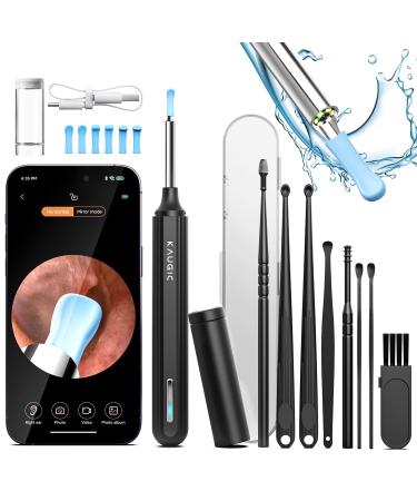 Ear Cleaner with Camera 1080P HD Ear Wax Removal Tool Camera Ear Wax Removal Kit with Camera Otoscope with 6 LED Light Ear Camera Wax Removal Ear Cleaners for Adults with 15 Ear Pick