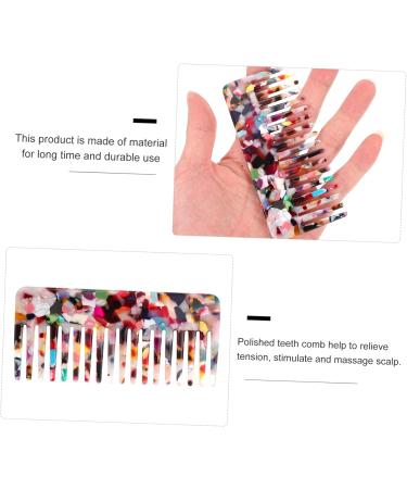 POPETPOP 1PC hair comb haircut combs cellulose combs Household Comb detangling hair brush detangling comb leopard hair teasing comb Hair Bang Comb Miss hair straightener curls plate vinegar - Buy Online on GoSupps.com