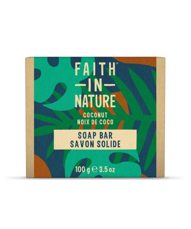 FAITH IN NATURE Faith in Nature Natural Coconut Soap Vegan and Cruelty-Free SLS and Paraben-Free 100g