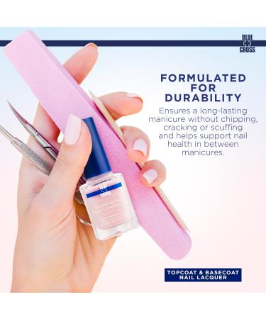 Blue Cross 5 Minute Manicure Nail Concealer | Illuminating Base & Topcoat Nail Polish | Made in USA - Shine & Protection (0.45fl oz - Buy Online on GoSupps.com