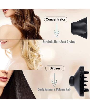 1875w Hair Dryer Lightweight and Quiet Ionic Blow Dryer with Diffuser Concentrator Professional DC Motor for Salon 2 Speed and 3 Heat Settings Dark Blue - Buy Online on GoSupps.com