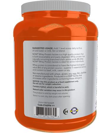 Now Foods Sports Whey Protein Isolate - Creamy Chocolate 1.8 lbs - High Protein Supplement - Buy Online on GoSupps.com
