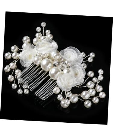 minkissy Comb bridal headpiece Women hairpin Bridal hair comb Flower headwear Women hair comb flower headdress bride Wedding - Buy Online on GoSupps.com
