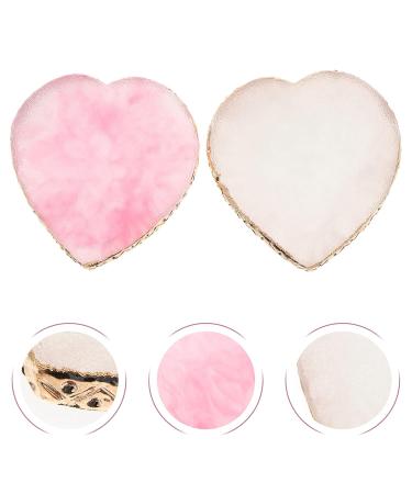 Minkissy 2PCs Resin Mixing Palette - Heart Shaped Nail Art & DIY Color Mixing Tray for Gel Polish & Crafts - Buy Online on GoSupps.com