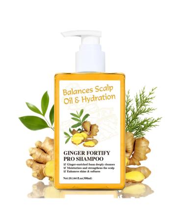 Shampooing au gingembre Contr le du s bum et anti-chute | Nettoyage en profondeur et soin du cuir chevelu l'extrait de racine de gingembre et aux feuilles de gingembre | Antipelliculaire nourris