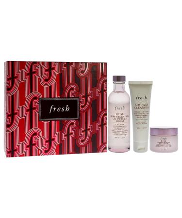 Fresh Three Step Hydration Heroes Kit for Women | Cleanser Serum & Face Cream | Best Hydration Products - Buy Online on GoSupps.com