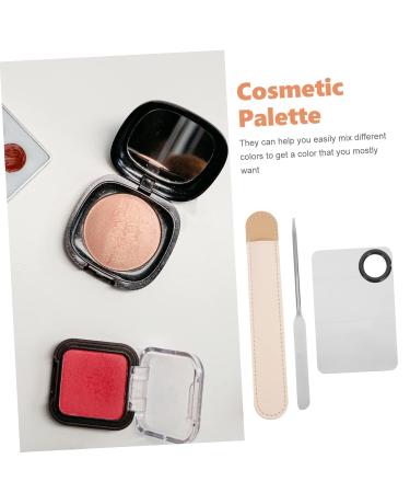 Buy K-Beauty Makeup Palette Set - Stainless Steel Mixing Tray & Spatula | 17.5x10CM | International Shipping Available - Buy Online on GoSupps.com