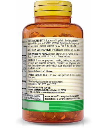 Mason Natural B Complex - 100 Softgels for Energy & Wellness - Buy Online on GoSupps.com