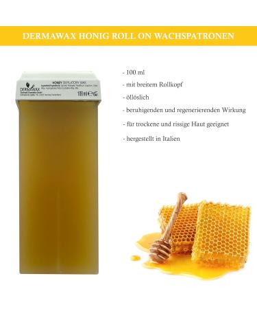 Dermawax Roll-On Wax Warmer - Honey Wax Cartridge Set for Effortless Hair Removal on Legs Arms & Back | International Shipping Available - Buy Online on GoSupps.com