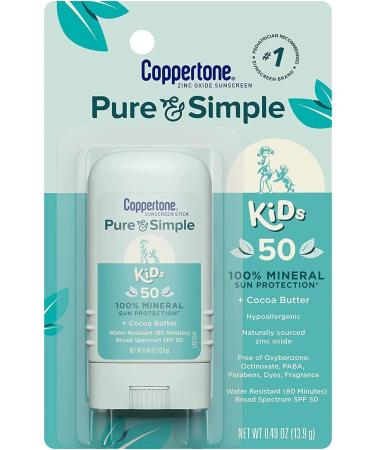 Coppertone Kids Sunscreen Stick SPF 50 Broad Spectrum - 2 Pack, 0.46oz Each - Buy Online on GoSupps.com