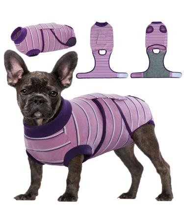 Kuoser dog body after op dog body after castration male dog body after op bitch breathable body dog katzenbody after op anti-wundle suit dog e-neck band Alternative after dog body operation m purple