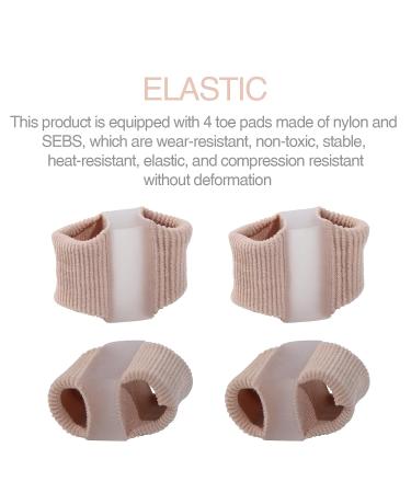 JULAR 4 PCS Gel Bunion Corrector Toe Separators for Men and Women | Breathable Fabric, Overlapping Toes Relief | Bunion Corrector with 2 Loops - Buy Online on GoSupps.com