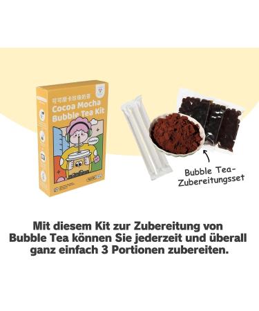 Tokimeki Cocoa Mocha Bubble Tea Kit 255g - Easy Home Preparation Enjoy Hot or Cold Perfect for Relaxation & Parties - Buy Online on GoSupps.com
