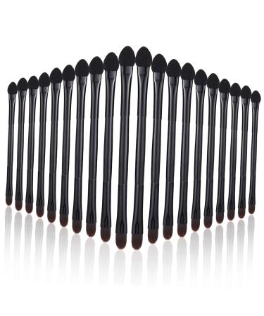 SOESFOUFU Powder Applicator 20pcs Double Eye Shadow Makeup Eyeshadow Disposable Lip Wands Brush for Makeup Miss Mix Sponge Brush