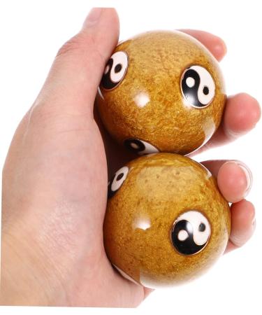 8 STK Healeved Massage Globe Balls - Stress Relief & Meditation Tool - Metal Hand Rolling Balls for Wrist Massage - Buy Online on GoSupps.com