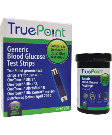 True Point Generic Test Strips 50 Count - Compatible with One Touch Ultra Meters - Buy Online on GoSupps.com