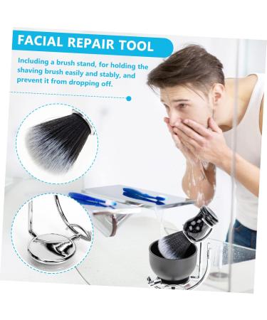 Angoily Men's Shaving Set - Razor Brush Bowl & Stand for Ultimate Grooming | Zinc Alloy Hair Care Kit - Buy Online on GoSupps.com