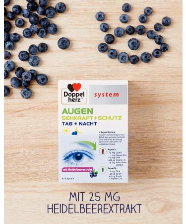 Doppelherz System Eyes Vision + Protection - Vitamin A for Normal Vision - 60 Capsules - Buy Online Internationally - Buy Online on GoSupps.com