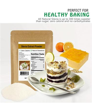 Pure Stevia Extract Powder without Erythritol 5.2oz(148g) - Highly Concentrated Stevia Powder Sweetener Zero Calorie No Artificial Natural Sugar Alternative Pure 5.2 Ounce (Pack of 1) - Buy Online on GoSupps.com