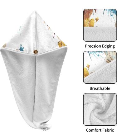Buy Lion Rabbit Hair Towel 2 Pack - Super Absorbent Quick Dry Hair Turbans for Women & Girls - Buy Online on GoSupps.com