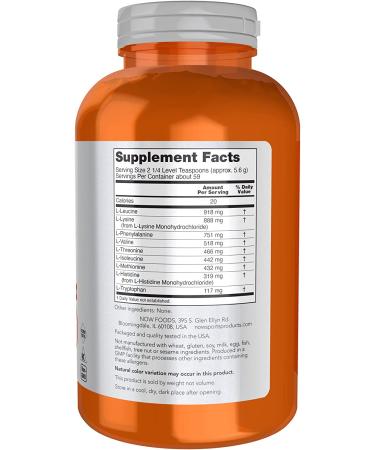 Now Foods Amino-9 Essentials Powder 11.64 oz - Premium Sports Amino Acids - Buy Online on GoSupps.com