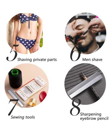 Single Edge Razor with 30 Blades Multipurpose Eyebrow & Hair Trimmer for Men & Women | Reusable with Protective Case Stylish Pink - Buy Online on GoSupps.com