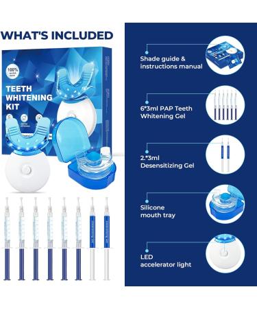 Teeth Whitening Kit - Bleaching Teeth Set | LED Gel Tooth Bleach for Whiter Teeth (24ml) - Buy Online on GoSupps.com