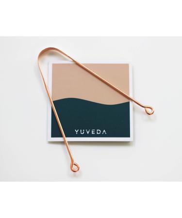 Ayurvedic tongue cleaner made of copper | against bad breath | promotes oral hygiene | tongue scraper from YUVEDA