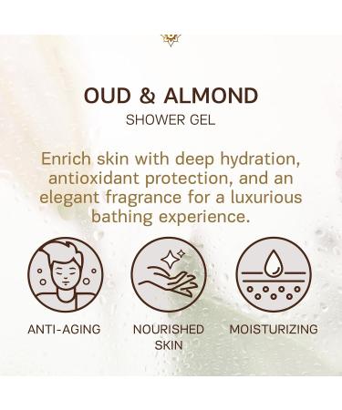 Buy Authentic Bath & Soap Men's Body Wash - All Natural Oud & Sweet Almond Oil Moisturizing Shower Gel with Vitamin E & Hyaluronic Acid - Cruelty-Free & Vegan 16.9 Fl Oz - Buy Online on GoSupps.com
