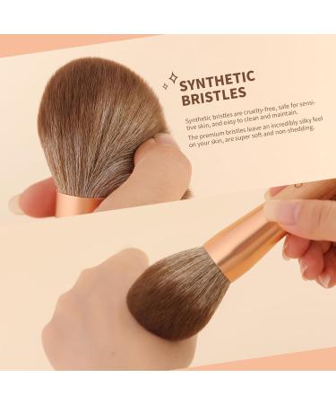 Buy Docolor Large Powder & Blush Brush - Vegan Cruelty-Free Makeup Essential for Setting Powder & Bronzer | Complete Coverage Fluffy Design Gift Box Included - International Shipping Available - Buy Online on GoSupps.com