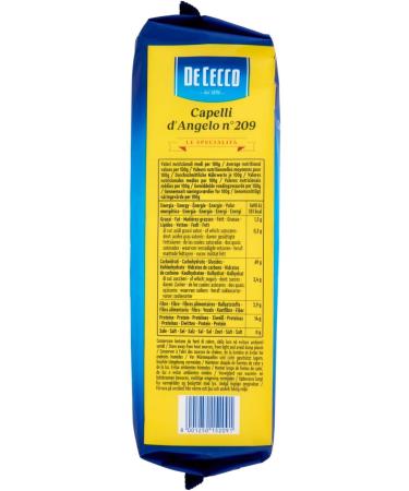 De Cecco Capelli D'Angelo 209 - Authentic Italian Angel Hair Pasta by De Cecco - Buy Online on GoSupps.com