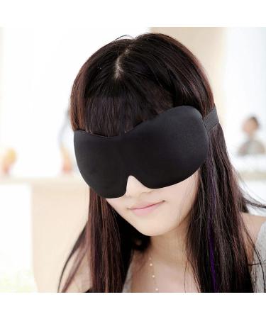 Stretchy Eye Blindfold for Travel and Sleep | Fastener Tape | Pain-Free Black - Buy Online on GoSupps.com