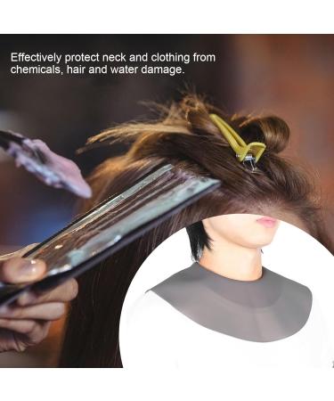 LIZEALUCKY Cutting Collar Silicone Waterproof Neck Wrap Guard for Haircut Professional Hairdressing Tool Hair Cutting Dyeing Pad Guide for Salon Stylist Home Use (Gray) - Buy Online on GoSupps.com